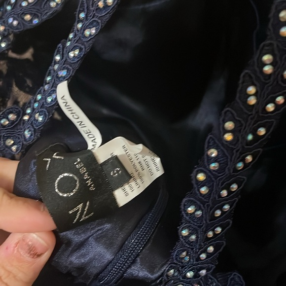 Stunning blue formal dress Nox Anabel small gown small nwot‎ - Picture 9 of 10